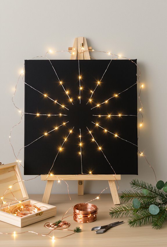 led lit seasonal canvas art