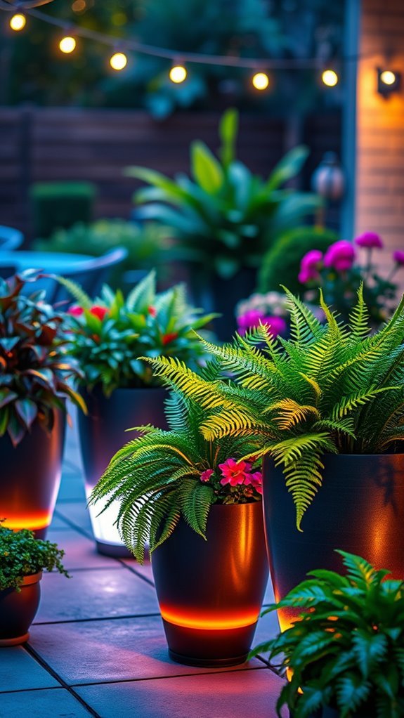 led planter light enhancement