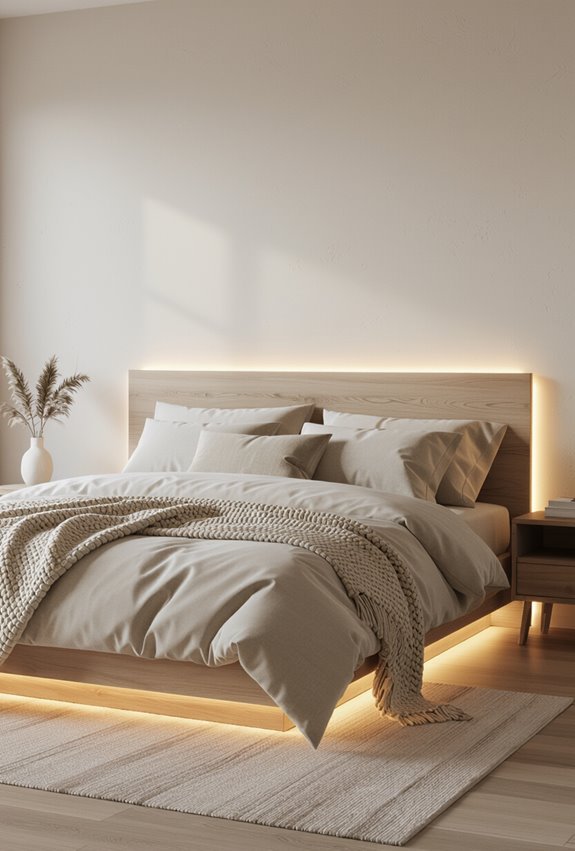 led rope headboard ambient glow