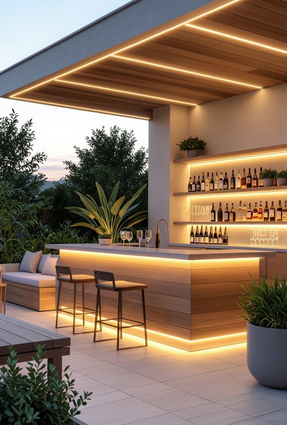 led strip ambient bar lighting