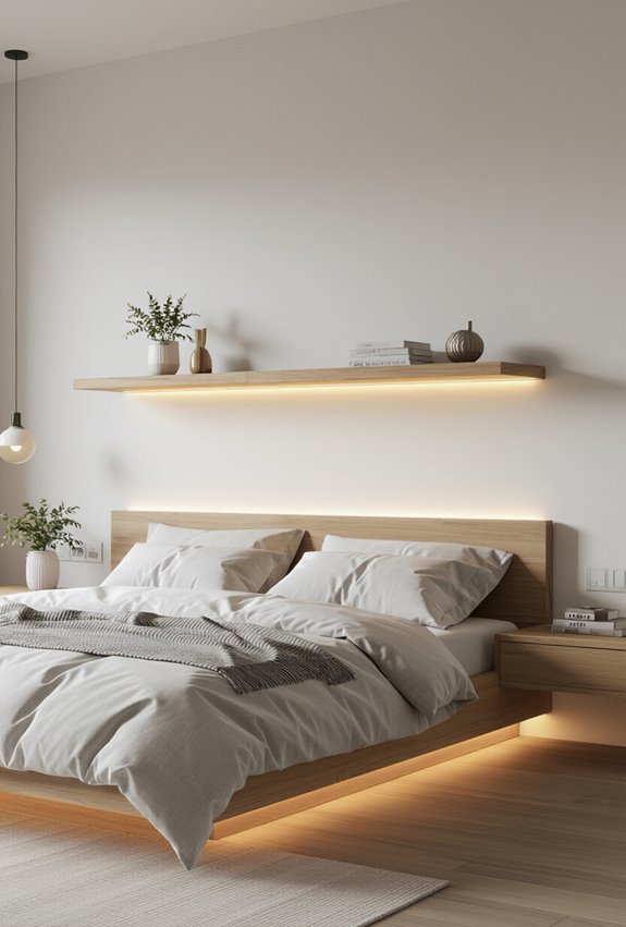 led strips under shelf