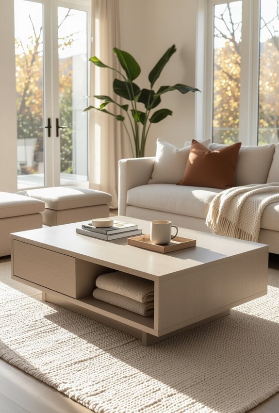 lift top coffee table storage