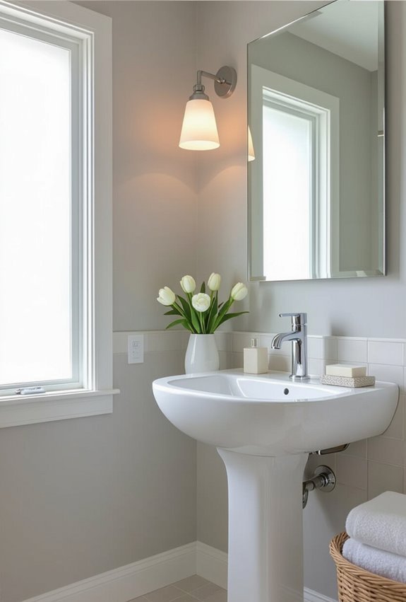 light airy neutrals for bathrooms