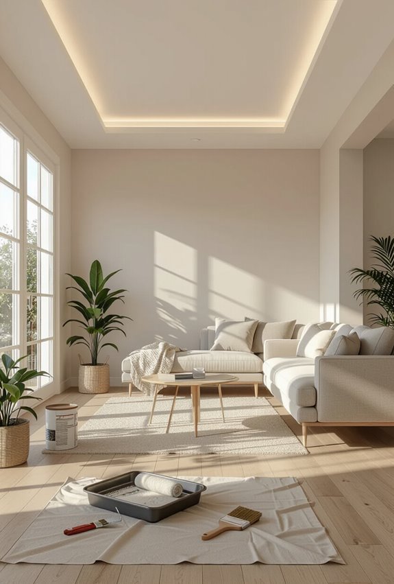 light ceilings visually expand space