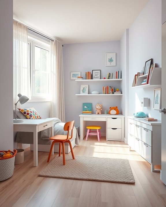 light colors enhance space