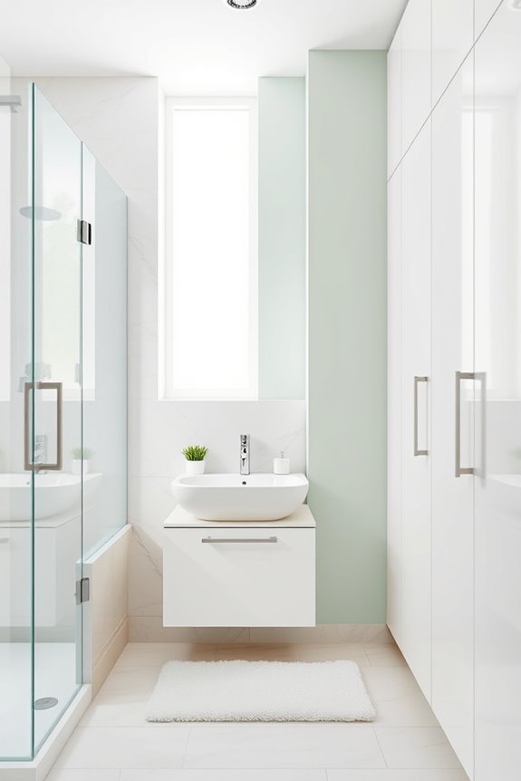 light colors enhance spaciousness