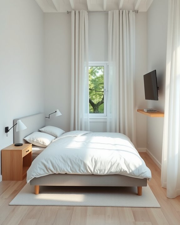 light colors enhance spaciousness