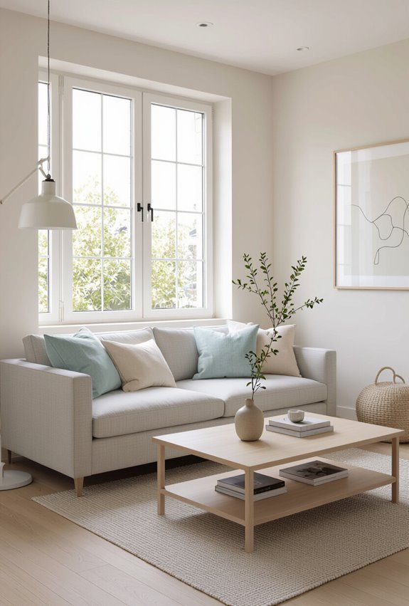 light colors enlarge small spaces