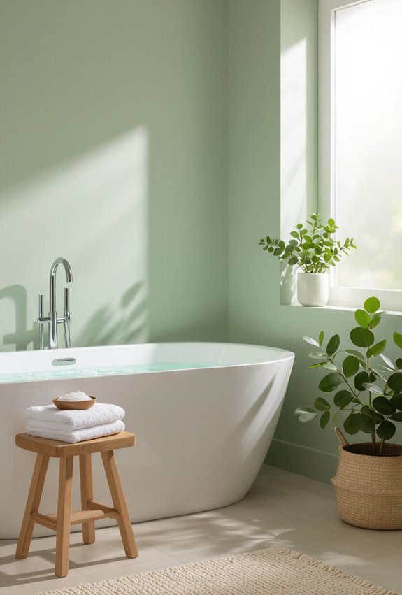 light green spa like retreat