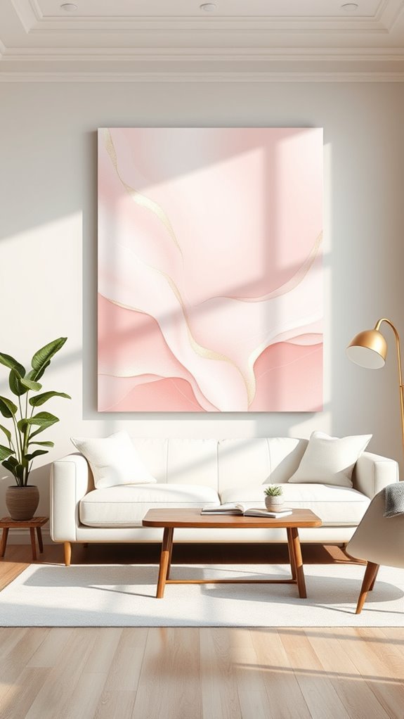 light pink canvas styling