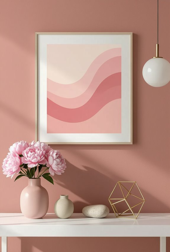 light pink inspirational typography posters