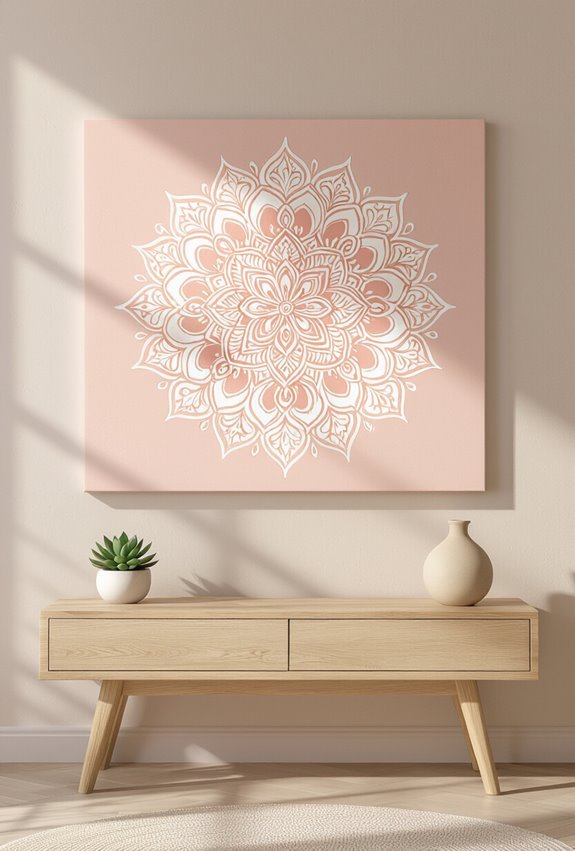 light pink mandalas for serenity