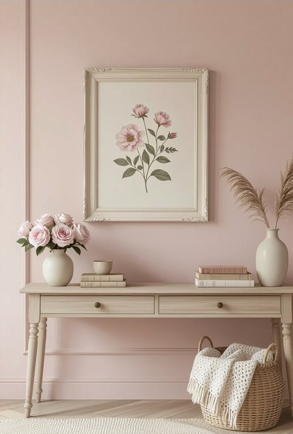 light pink vintage nostalgic art