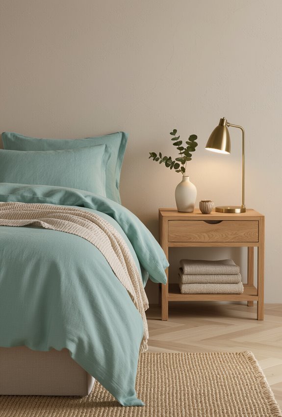 light teal sandy beige serenity