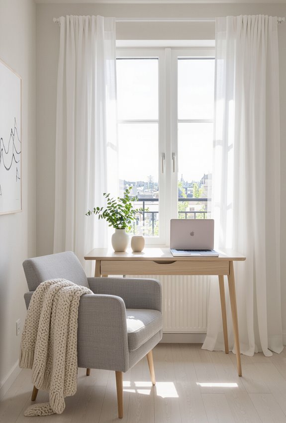 light tones expand studio space