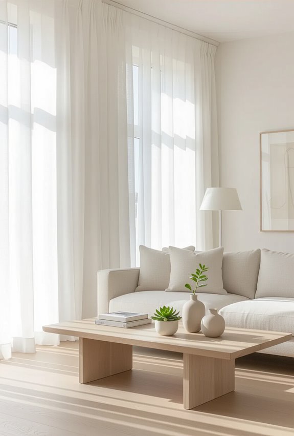 light tones widen living spaces
