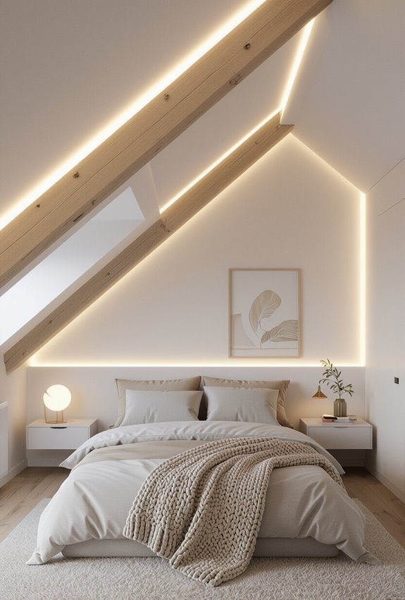 light washed beams elevate space