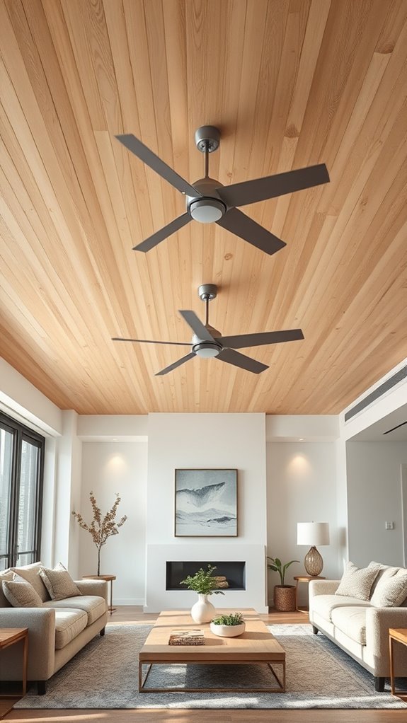light wood ceiling fan