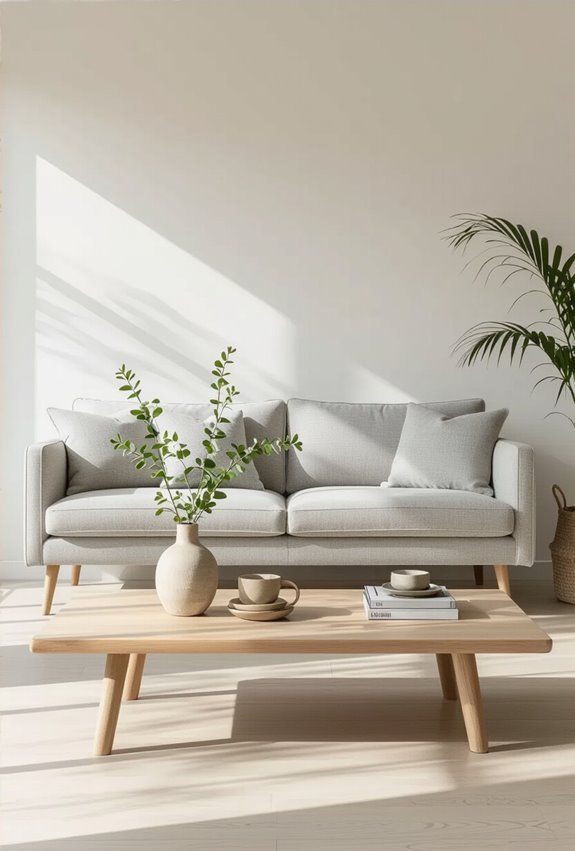 light wood minimalist cozy comfort