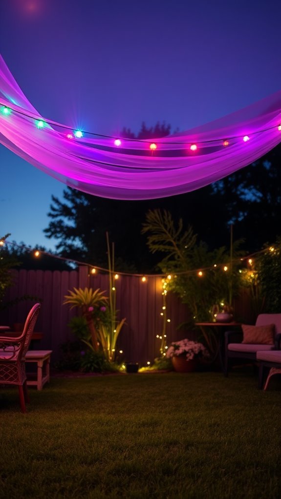 lighted canopy for gatherings