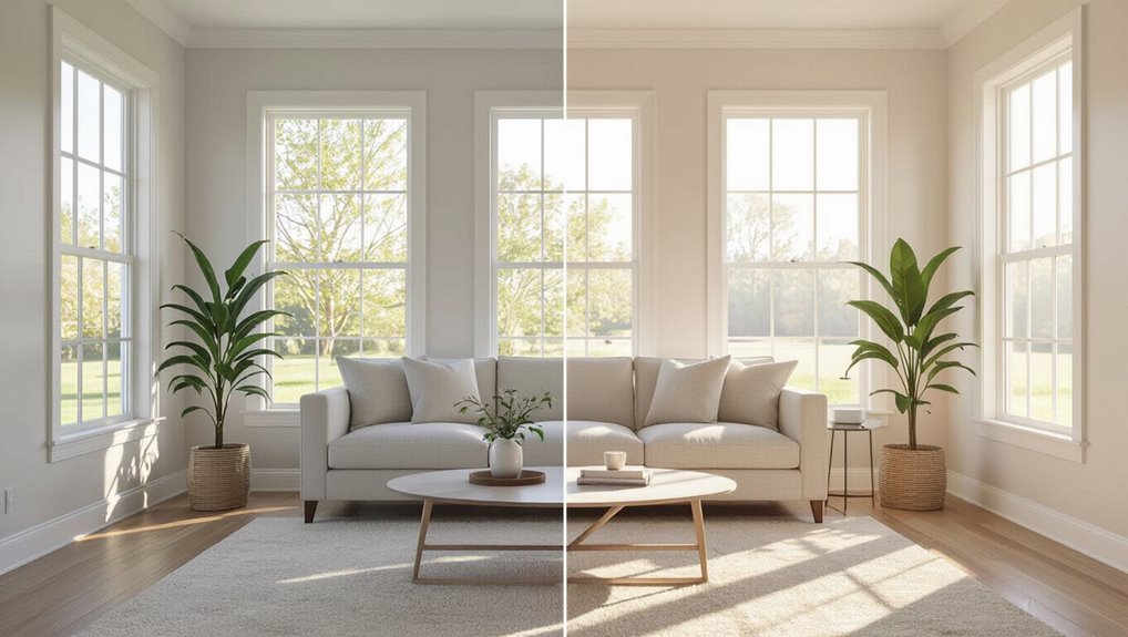 lighting effects on finishes