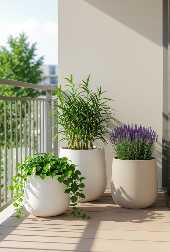lightweight containers protect balconies
