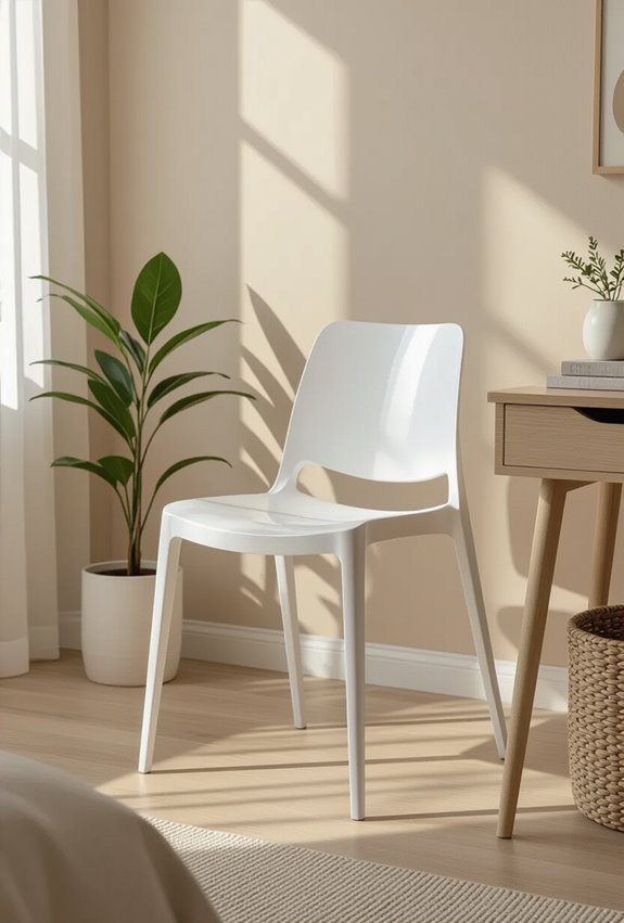 lightweight stackable transparent chairs