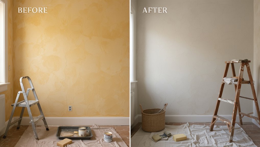 limewash small textured wall