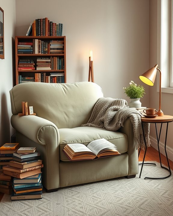 literary inspired reading room decor
