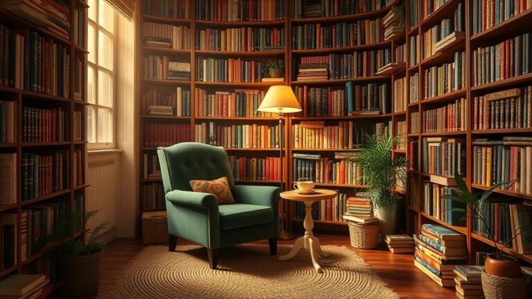literary inspired serene reading nooks