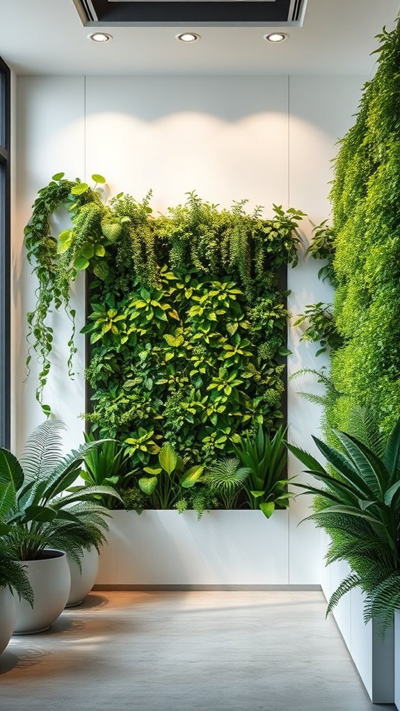 live plants enhance atmosphere