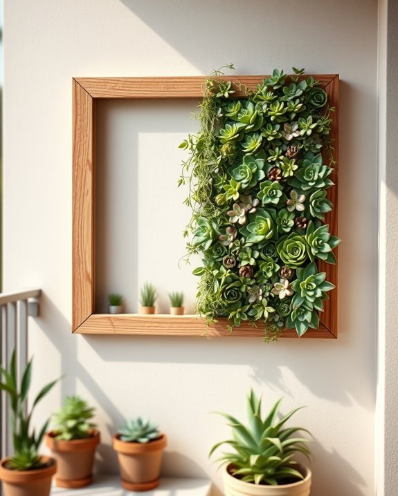 living art succulent frames