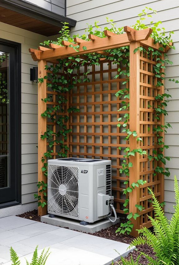 living trellis concealing ac