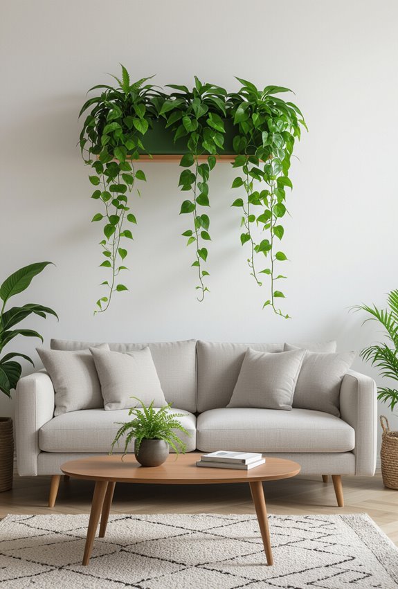 living vertical planter installation