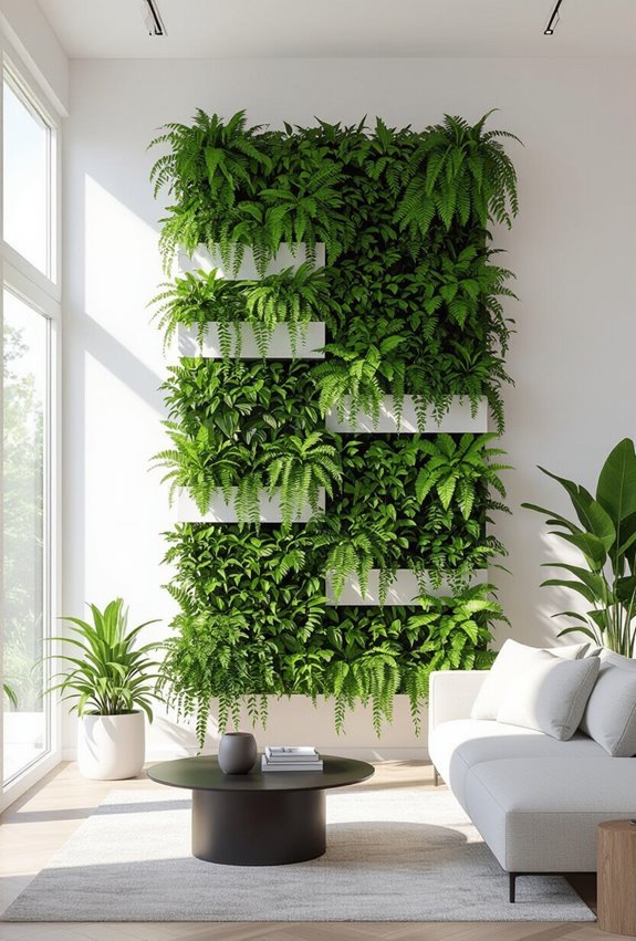 living vertical succulent wall