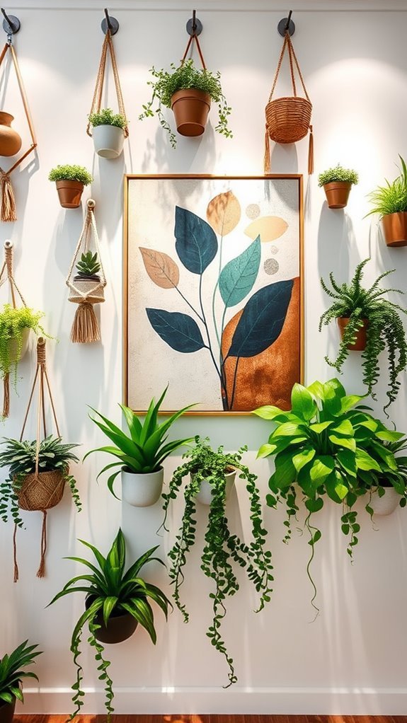 living wall art display