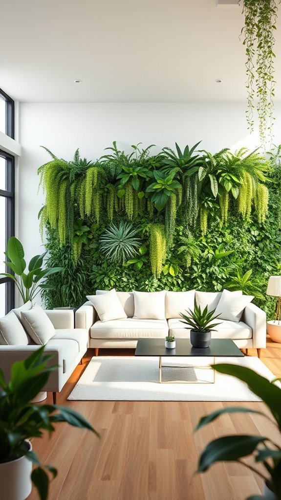 living wall installations enhance tranquility