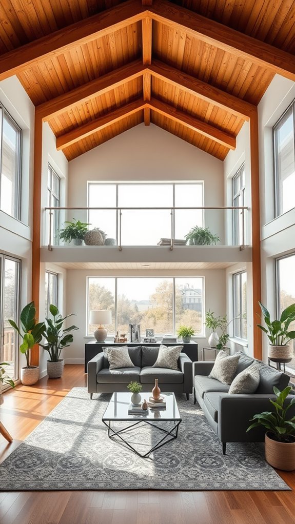 lofted area for functionality