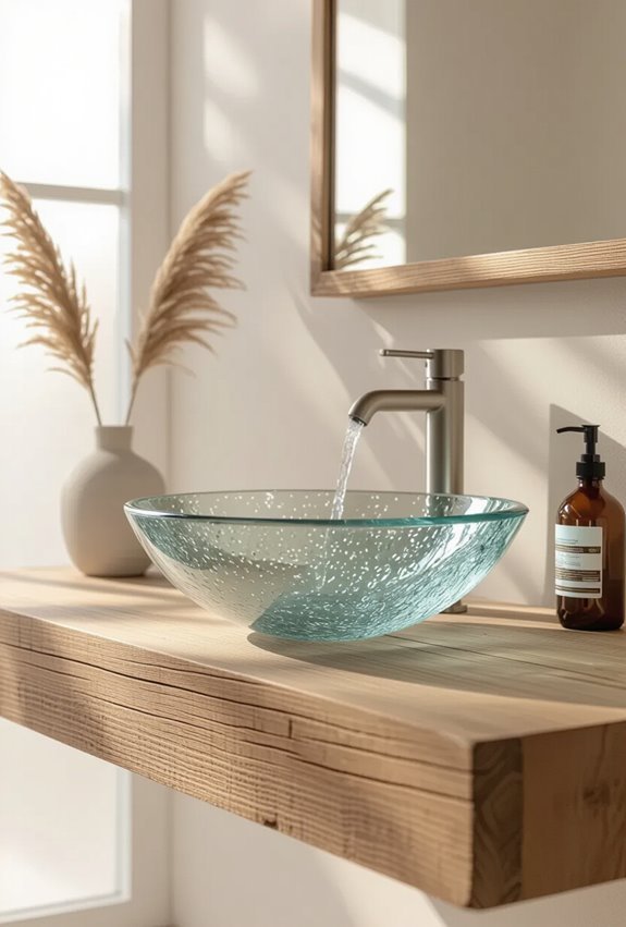 low flow recycled material sinks