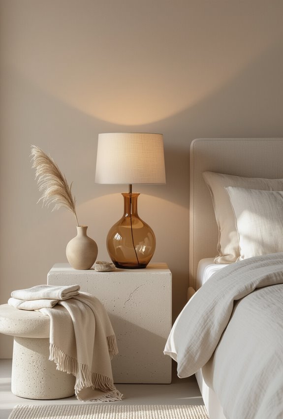 low lamps amber glow