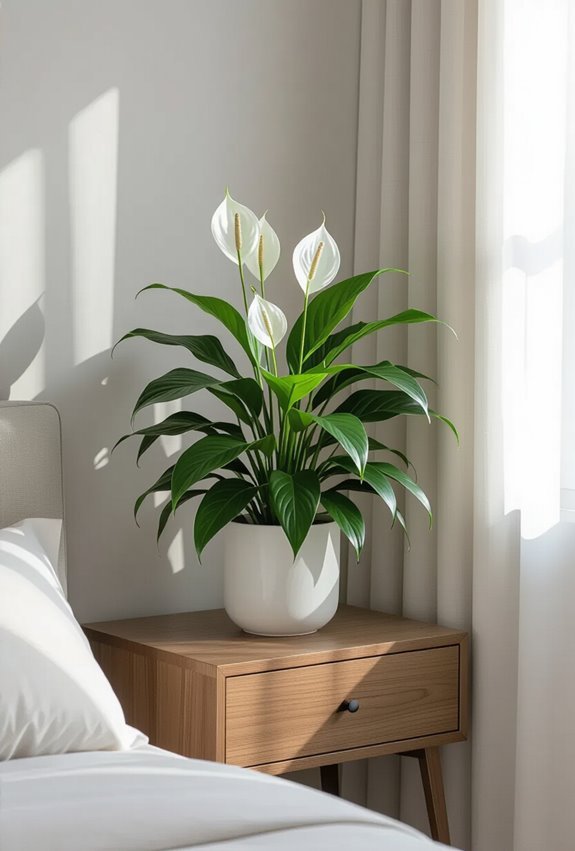 low light pet safe white blooms