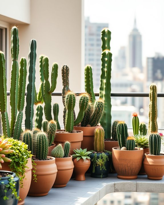 low maintenance balcony cacti