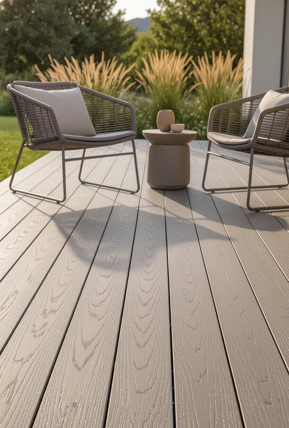 low maintenance composite decking patio