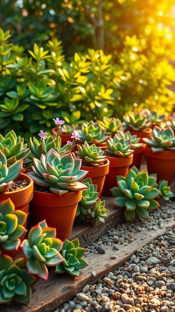low maintenance succulent garden care