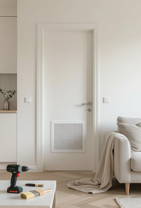 low mounted sealed transfer grilles