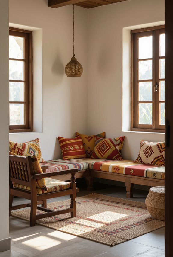 low profile indian style seating