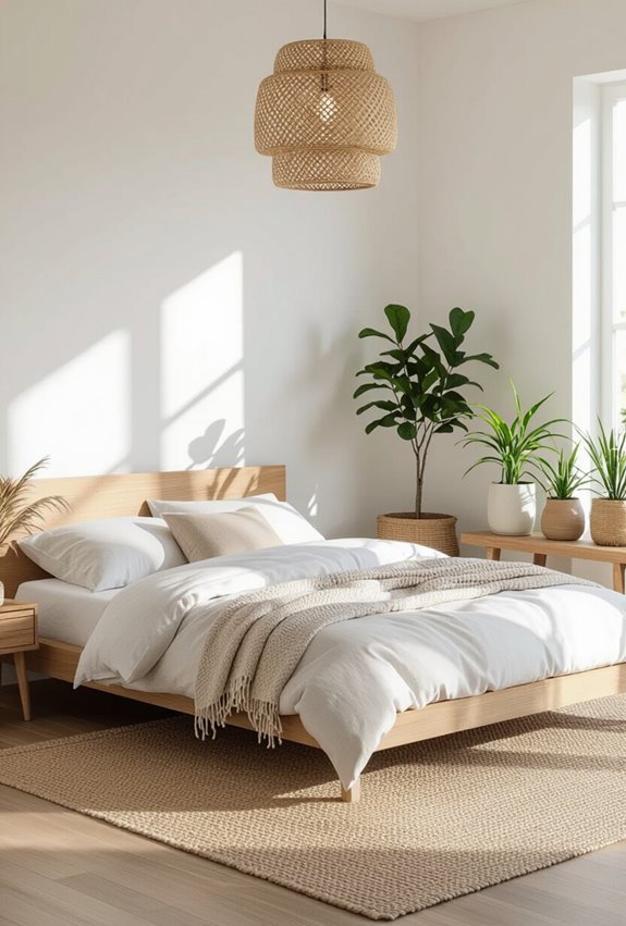 low profile rattan ready bedframes