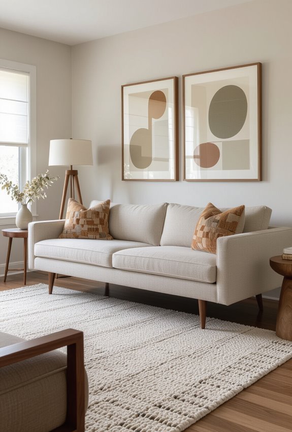 low profile sofa tapered legs