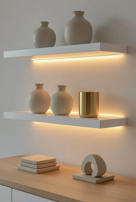 low profile under shelf led lighting