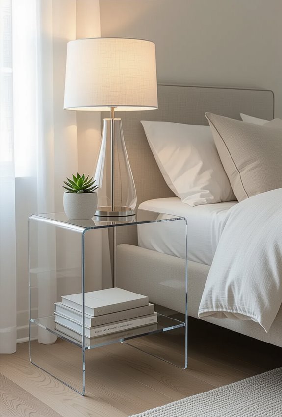 lucite furniture for airy room